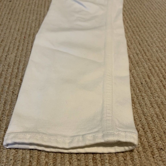 Agolde Women’s Nico High Rise Jeans White Denim Button Fly Size 26x26 - Picture 2 of 11